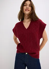 Gilet in maglia a trecce, bonprix