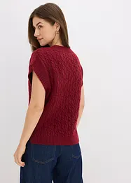 Gilet in maglia a trecce, bonprix