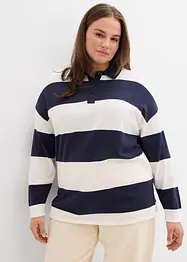 Maglione oversize con colletto a polo, bonprix