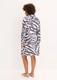 Abito a portafoglio in satin fluente, bonprix