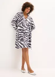 Abito a portafoglio in satin fluente, bonprix