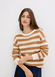 Maglione oversize in puro cotone, bonprix
