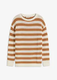 Maglione oversize in puro cotone, bonprix