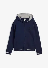 Giacca varsity in felpa di puro cotone biologico, bonprix