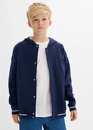 Giacca varsity in felpa di puro cotone biologico, bonprix