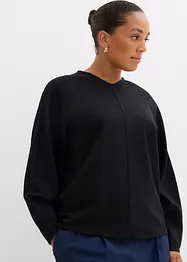 Maglia a maniche lunghe in morbido punto di Roma, bonprix