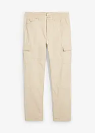 Pantaloni cargo straight in canvas di cotone, relaxed fit, bonprix
