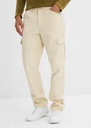 Pantaloni cargo straight in canvas di cotone, relaxed fit, bonprix