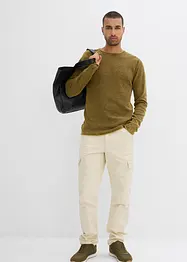 Maglione effetto lavato, slim fit, bonprix