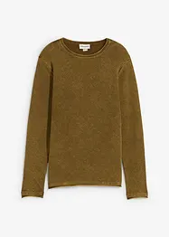 Maglione effetto lavato, slim fit, bonprix