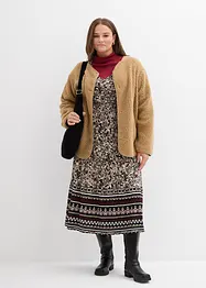 Abito lungo in morbido misto viscosa ed elastan, bonprix