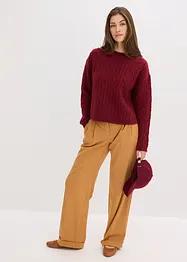 Maglione a trecce, bonprix