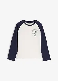 Maglia con maniche lunghe a raglan in puro cotone biologico, bonprix