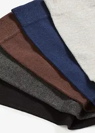 Calzini con orlo che non segna e cotone biologico (pacco da 5 paia), bonprix