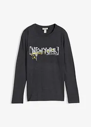 Maglia a maniche lunghe con stampa, bonprix