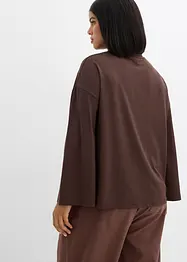 Maglia lunga in tessuto fluido, bonprix