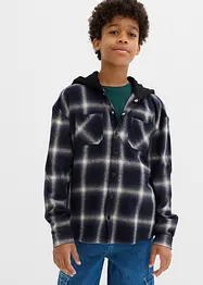 Camicia di flanella con cappuccio a maniche lunghe, bonprix