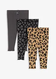 Leggings in puro cotone biologico (pacco da 3), bonprix
