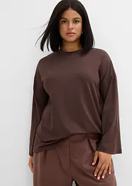 Maglia lunga in tessuto fluido, bonprix