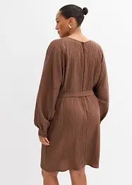 Miniabito strutturato in misto viscosa, bonprix