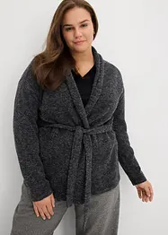 Cardigan in filato peloso morbido, bonprix