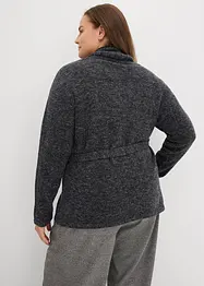 Cardigan in filato peloso morbido, bonprix