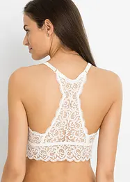 Reggiseno a bustier in pizzo elasticizzato, bonprix