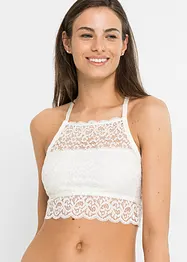 Reggiseno a bustier in pizzo elasticizzato, bonprix