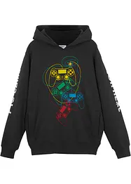 Felpa con cappuccio in puro cotone biologico, bonprix