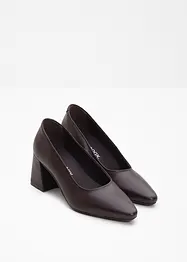 Décolleté in pelle, bonprix