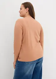 Maglia a maniche lunghe con puro cotone biologico (pacco da 2), bonprix