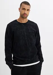 Felpa in puro cotone biologico con effetto lavato, bonprix
