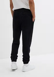 Pantaloni in felpa di puro cotone biologico effetto lavato, loose fit, bonprix