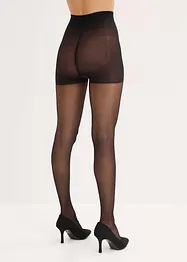 Collant semitrasparenti modellanti con effetto push-up e fascia comoda, 30 den, bonprix