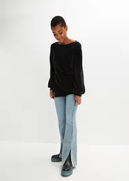 Maglione lungo in ciniglia, bonprix