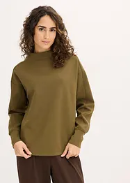 Felpa overzize effetto neoprene, bonprix