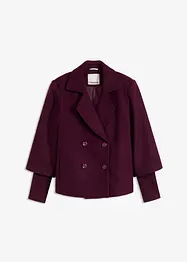 Caban con maniche in maglia, bonprix