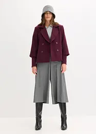 Caban con maniche in maglia, bonprix