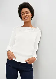 Maglione con pizzo, bonprix