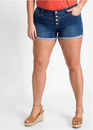 Shorts di jeans, vita media, bonprix