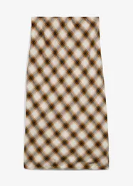 Gonna midi in flanella di puro cotone, bonprix