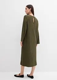 Abito midi in crinkle strutturato, bonprix