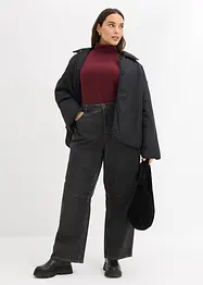 Jeans barrel, vita media, bonprix