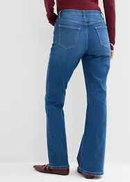 Jeans bootcut, vita media, bonprix