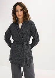 Cardigan in filato peloso morbido, bonprix