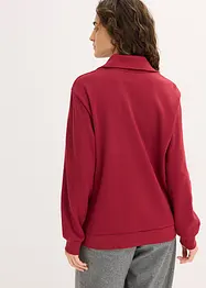 Felpa oversize con mezza zip, bonprix