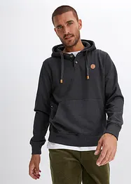 Felpa con cappuccio e interno garzato, bonprix