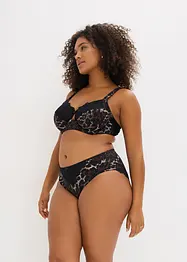 Reggiseno con ferretto, spalline imbottite e pizzo delicato, bonprix