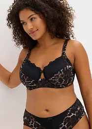 Reggiseno con ferretto, spalline imbottite e pizzo delicato, bonprix
