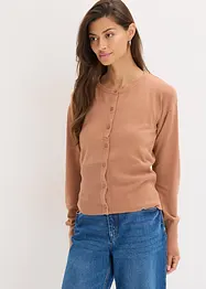 Cardigan in misto viscosa a maglia fine e fluente, bonprix